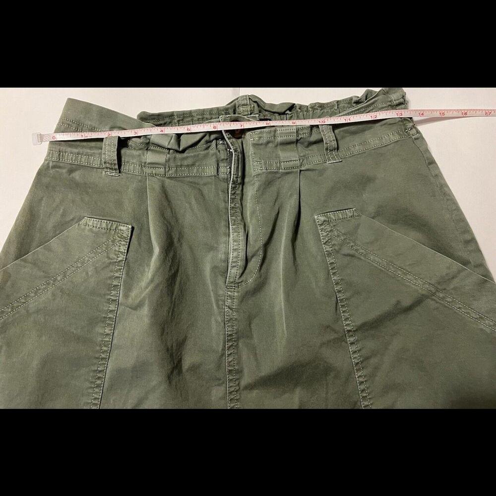 abercrombie fitch Womens olive Green Medium Paper bag Skirt With Pockets - Picture 12 of 12